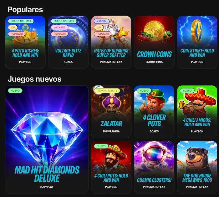 Orobet Casino Juegos games